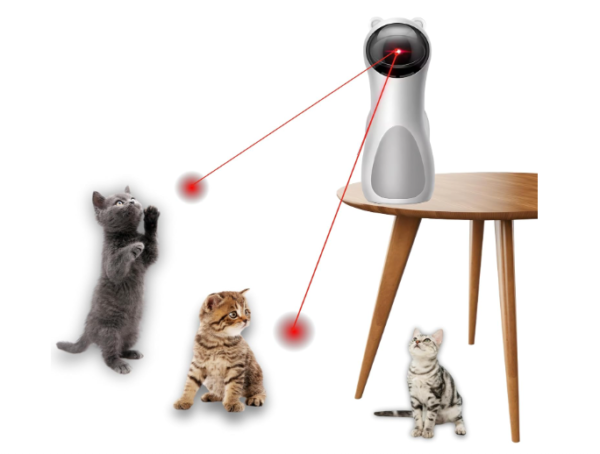 Automatic Cat Laser Toy, Interactive Cat Laser with 3 Speed Modes & 5 Angles