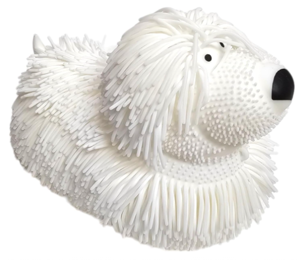 Soft Shaggy Puffer Dog Toy (1 Pcs) (8" x 5") Filled with air for a Fun