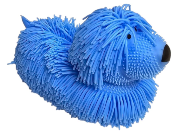 Soft Shaggy Puffer Dog Toy (1 Pcs) (8" x 5") Filled with air for a Fun - Image 2